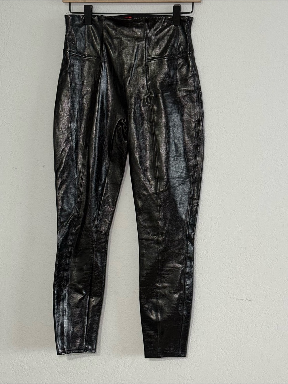 SPANX Faux Leather Skinny Pants Leggings Black Women’s Size Small